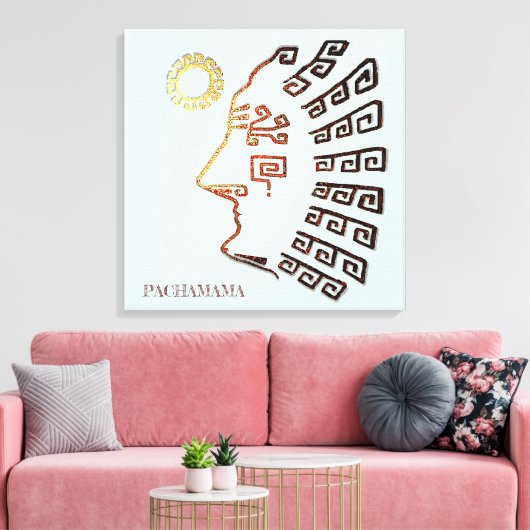 Stylish Machu_Picchu Zeichnend Leinwanddruck (Insitu (Wohnzimmer))