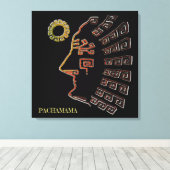 Stylish Machu_Picchu Zeichnend Leinwanddruck (Insitu (Holzboden))