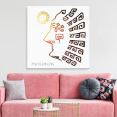 Stylish Machu_Picchu Zeichnend Leinwanddruck (Insitu (Wohnzimmer))