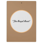 "Stylish Majesty" Klemmbrett (Rückseite)