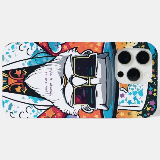 Stylish Man Case-Mate iPhone Hülle (Rückseite (Horizontal))