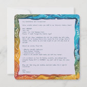 Stylish Man Postcard Einladung (Rückseite)