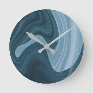 Stylish Marble Pattern Runde Wanduhr