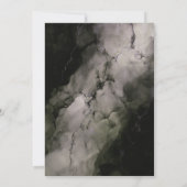 Stylish Marble Überraschung 80. Geburtstagsparty Einladung (Rückseite)