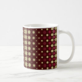 Stylish Maroon Geometric Coffee Mug Kaffeetasse