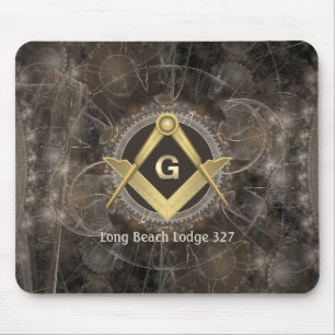 Stylish Masonic Mit Monogramm Mousepad