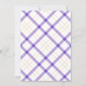 Stylish Mauve Floral 40. Geburtstag Einladung (Rückseite)