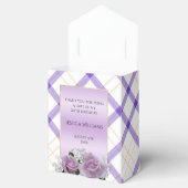 Stylish Mauve Floral Birthday Geschenkschachtel (Geöffnet)