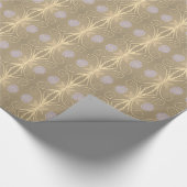 Stylish Mauve Floral Designed Geschenkpapier (Ecke)