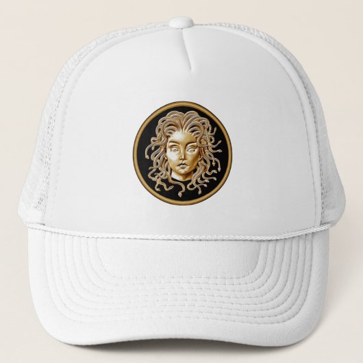 Stylish Medusa Head Trucker Hat Truckerkappe (Vorderseite)