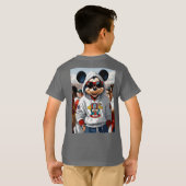 "Stylish Mickey: The White Hoodie Chronicles" T-Shirt (Schwarz voll)