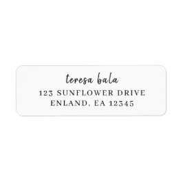 Stylish Minimal White Script Design