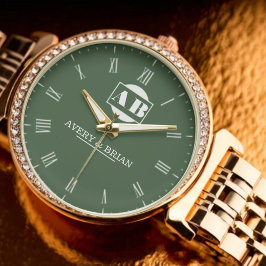 Stylish Minimalist Couples’ Personalized Names In Armbanduhr