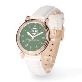 Stylish Minimalist Engraved Couple’s Name Armbanduhr (Winkel)