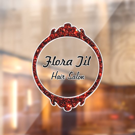 Stylish Mirror Personalisiert Fensteraufkleber (Blatt 2)