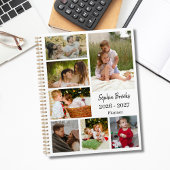 Stylish Modern 6 Photo Collage Appointment Book Planer