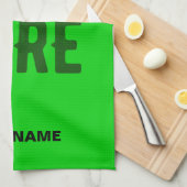 STYLISH MODERN CUSTOM LIME GREEN VERIFIED BRANDED GESCHIRRTUCH (Viertel Falte)