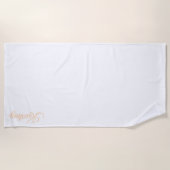 STYLISH MODERN CUSTOM NAME BRIDE BACHELOR PARTY  STRANDTUCH (Vorderseite)