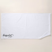 STYLISH MODERN CUSTOM NAME BRIDE BACHELOR PARTY  STRANDTUCH (Vorderseite)