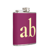  STYLISH MODERN CUSTOM NAME WINE BEIGE  WEDDING FLACHMANN (Rechts)