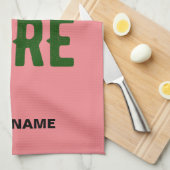 STYLISH MODERN CUSTOM SALMON PINK VERIFIED BRANDED GESCHIRRTUCH (Viertel Falte)
