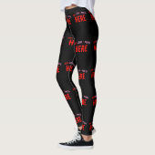 STYLISH MODERN CUSTOMIZABLE BLACK VERIFIED BRANDED LEGGINGS (Links)