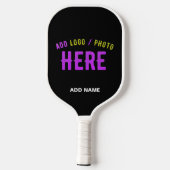 STYLISH MODERN CUSTOMIZABLE BLACK VERIFIED BRANDED PICKLEBALL SCHLÄGER (Rückseite)