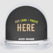 STYLISH MODERN CUSTOMIZABLE BLACK VERIFIED BRANDED SCHNEEKUGELN (Rückseite)