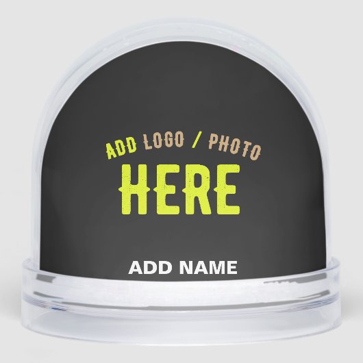 STYLISH MODERN CUSTOMIZABLE BLACK VERIFIED BRANDED SCHNEEKUGELN (Vorderseite)