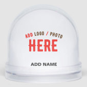 STYLISH MODERN CUSTOMIZABLE CLEAR VERIFIED BRANDED SCHNEEKUGELN (Vorderseite)