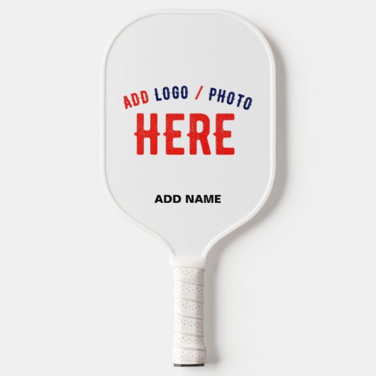 STYLISH MODERN CUSTOMIZABLE WHITE VERIFIED BRANDED PICKLEBALL SCHLÄGER (Vorderseite)