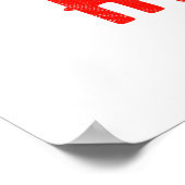 STYLISH MODERN CUSTOMIZABLE WHITE VERIFIED BRANDED POSTER (Ecke)