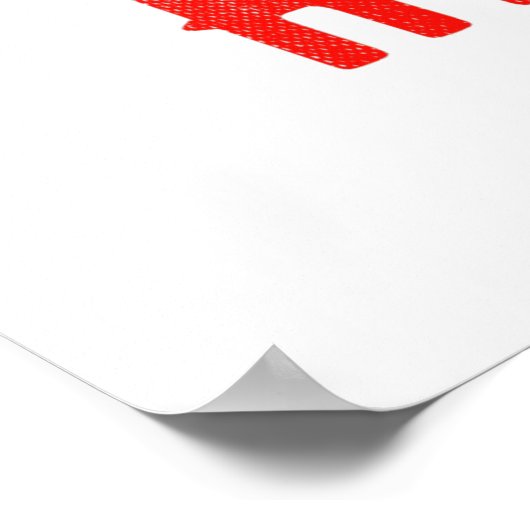 STYLISH MODERN CUSTOMIZABLE WHITE VERIFIED BRANDED POSTER (Ecke)