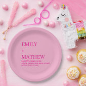 STYLISH MODERN CUSTOMIZED ELEGANT CLASSIC WEDDING  PAPPTELLER (Party)