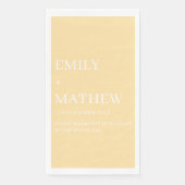 STYLISH MODERN CUSTOMIZED ELEGANT CLASSIC WEDDING  SERVIETTE (Vorderseite)