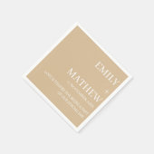 STYLISH MODERN CUSTOMIZED ELEGANT CLASSIC WEDDING  SERVIETTE (Ecke)