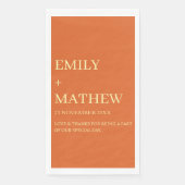 STYLISH MODERN CUSTOMIZED ELEGANT CLASSIC WEDDING  SERVIETTE (Vorderseite)