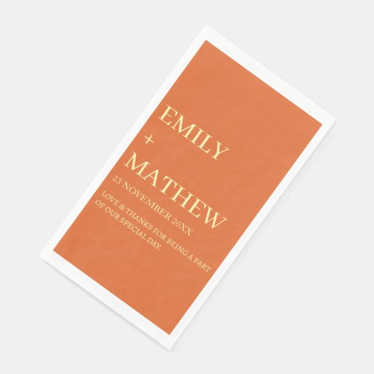 STYLISH MODERN CUSTOMIZED ELEGANT CLASSIC WEDDING  SERVIETTE (Ecke)