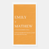 STYLISH MODERN CUSTOMIZED ELEGANT CLASSIC WEDDING  SERVIETTE (Vorderseite)