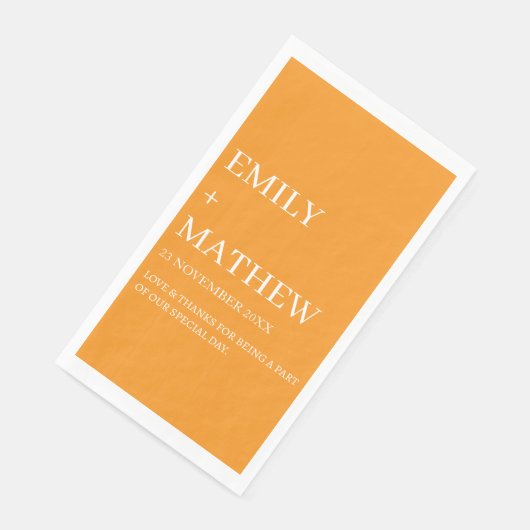 STYLISH MODERN CUSTOMIZED ELEGANT CLASSIC WEDDING  SERVIETTE (Ecke)