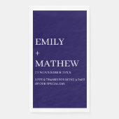 STYLISH MODERN CUSTOMIZED ELEGANT CLASSIC WEDDING  SERVIETTE (Vorderseite)