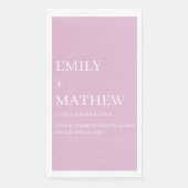 STYLISH MODERN CUSTOMIZED ELEGANT CLASSIC WEDDING  SERVIETTE (Vorderseite)