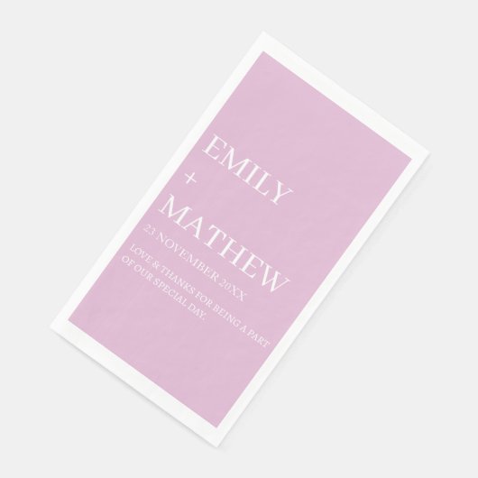 STYLISH MODERN CUSTOMIZED ELEGANT CLASSIC WEDDING  SERVIETTE (Ecke)