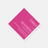 STYLISH MODERN CUSTOMIZED ELEGANT CLASSIC WEDDING  SERVIETTE (Ecke)