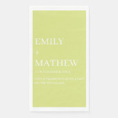 STYLISH MODERN CUSTOMIZED ELEGANT CLASSIC WEDDING  SERVIETTE (Vorderseite)