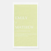 STYLISH MODERN CUSTOMIZED ELEGANT CLASSIC WEDDING  SERVIETTE (Vorderseite)