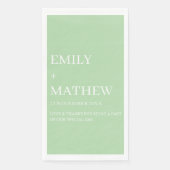 STYLISH MODERN CUSTOMIZED ELEGANT CLASSIC WEDDING  SERVIETTE (Vorderseite)