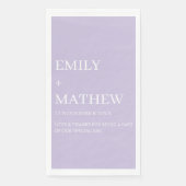 STYLISH MODERN CUSTOMIZED ELEGANT CLASSIC WEDDING  SERVIETTE (Vorderseite)