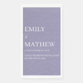 STYLISH MODERN CUSTOMIZED ELEGANT CLASSIC WEDDING  SERVIETTE (Vorderseite)