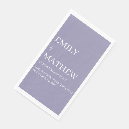 STYLISH MODERN CUSTOMIZED ELEGANT CLASSIC WEDDING  SERVIETTE (Ecke)